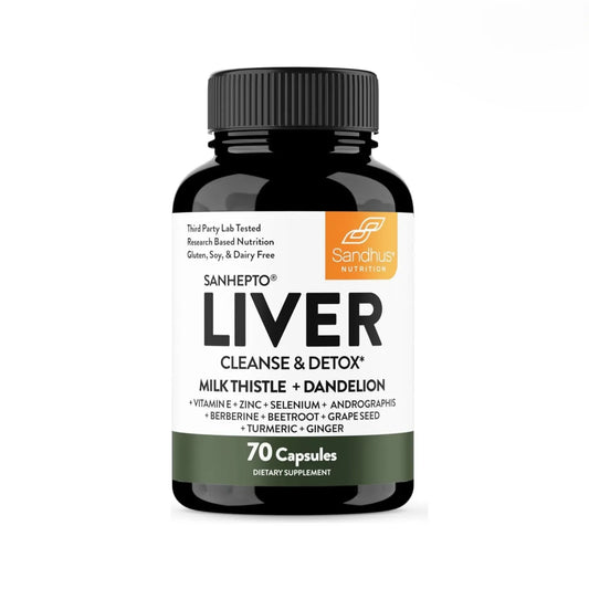 Suplemento Liver Limpieza de Hígado Nexiora | 70 Cápsulas con Cardo Mariano, Diente de León y Berberina | Desintoxicación Hepática Natural y Apoyo de Enzimas | Fórmula con Zinc y Selenio