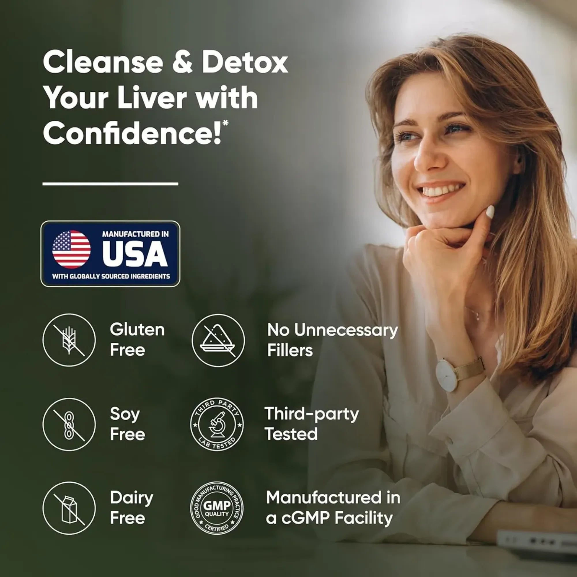 Suplemento Liver Limpieza de Hígado Nexiora | 70 Cápsulas con Cardo Mariano, Diente de León y Berberina | Desintoxicación Hepática Natural y Apoyo de Enzimas | Fórmula con Zinc y Selenio