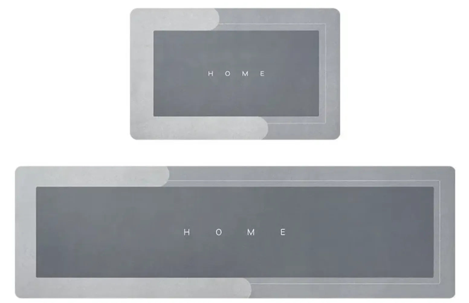 Set de Tapetes Multiusos para Hogar y Oficina | 2 Piezas (40x120cm + 40x60cm) | Antideslizantes de Terciopelo Técnico | Ultra Absorbentes y de Secado Rápido | Protección de Pisos y Resistencia al Aceite | Diseño Moderno Nexiora