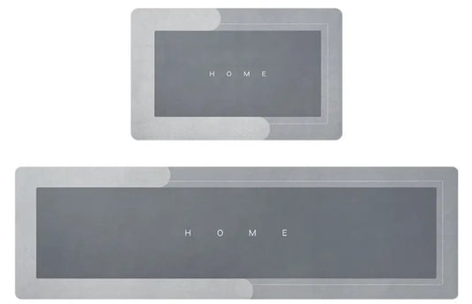 Set de Tapetes Multiusos para Hogar y Oficina | 2 Piezas (40x120cm + 40x60cm) | Antideslizantes de Terciopelo Técnico | Ultra Absorbentes y de Secado Rápido | Protección de Pisos y Resistencia al Aceite | Diseño Moderno Nexiora