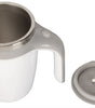 Taza de Café con Agitación Automática Magnética | Vaso Térmico de Acero Inoxidable 304 | Mezclador Eléctrico Portátil para Café, Proteína y Chocolate | Capacidad 380ml | Diseño Ergonómico en Color Blanco