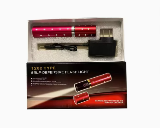 Linterna Táctica de Autodefensa | Diseño de Labial Ultra Discreto, Aluminio Aeronáutico