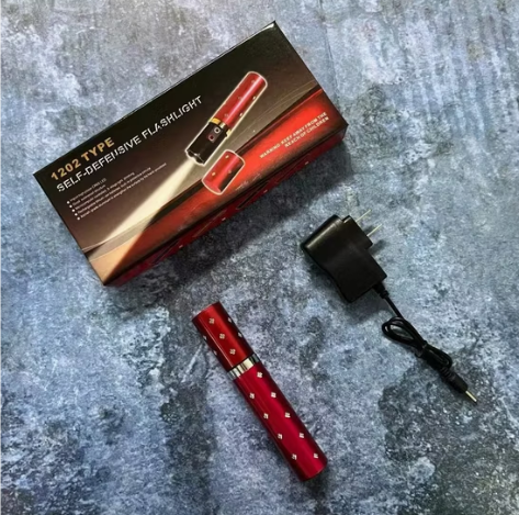 Linterna Táctica de Autodefensa | Diseño de Labial Ultra Discreto, Aluminio Aeronáutico