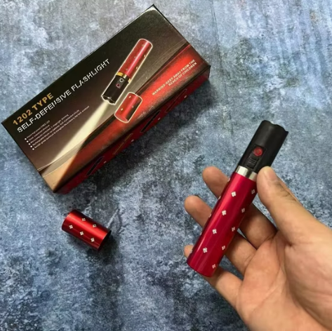 Linterna Táctica de Autodefensa | Diseño de Labial Ultra Discreto, Aluminio Aeronáutico