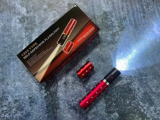 Linterna Táctica de Autodefensa | Diseño de Labial Ultra Discreto, Aluminio Aeronáutico