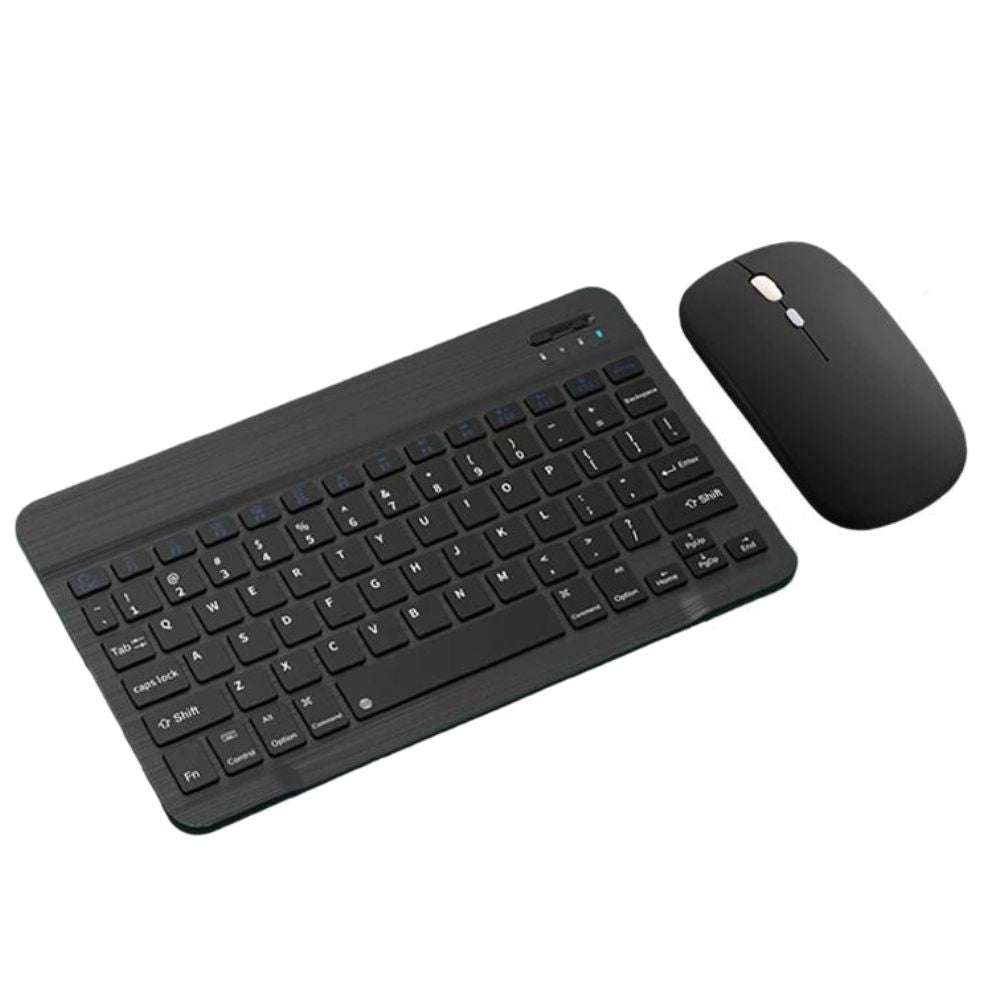 Kit Teclado y Mouse Inalámbrico Bluetooth AS-110 | Recargable, Silencioso, Compatible con Tablet y PC