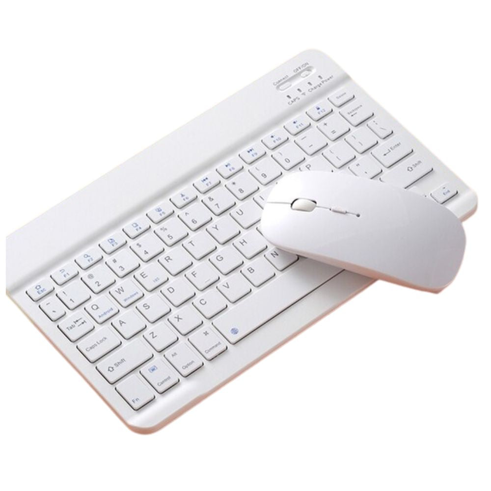 Kit Teclado y Mouse Inalámbrico Bluetooth AS-110 | Recargable, Silencioso, Compatible con Tablet y PC