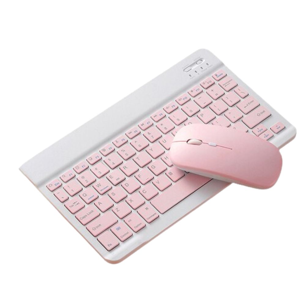 Kit Teclado y Mouse Inalámbrico Bluetooth AS-110 | Recargable, Silencioso, Compatible con Tablet y PC