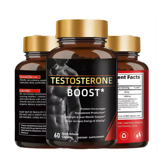Suplemento Testosterone Boot con Maca 60 Cápsulas | Potenciador de Rendimiento Físico y Desarrollo Muscular | Aumenta tu Energía, Resistencia y Vitalidad Juvenil | Fórmula para Entrenamiento de Alta Intensidad