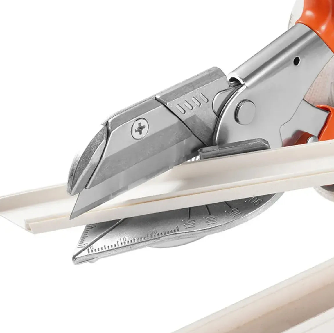 Tijeras de Inglete Multiángulo Profesionales | Cortador de Molduras y PVC de 45° a 135° | Cuchilla de Acero Afilada y Robusta | Mango de Aleación de Aluminio Antideslizante | Herramienta de Precisión para Bricolaje Nexiora