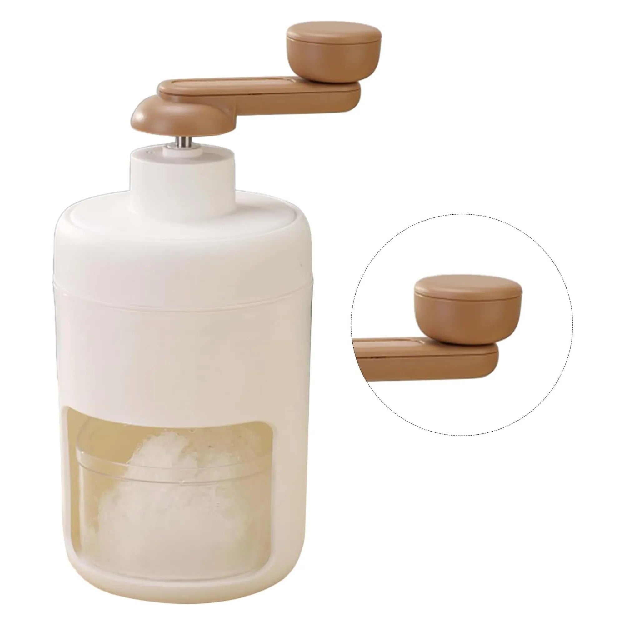 Trituradora de Hielo Manual para Raspados y Granizados | Máquina Portátil con Cuchillas de Acero Inoxidable | Picadora de Hielo para Frappés, Coctelería y Postres | Diseño Ergonómico y Duradero