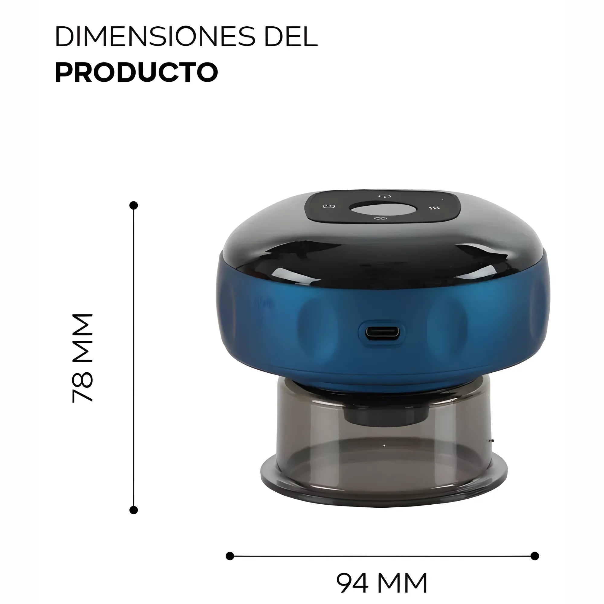 Ventosa Terapéutica Eléctrica Inteligente 3-en-1 | Masajeador de Vacumterapia con 6 Niveles de Calor y Succión | Terapia de Luz Roja para Recuperación Muscular y Circulación | Pantalla LCD