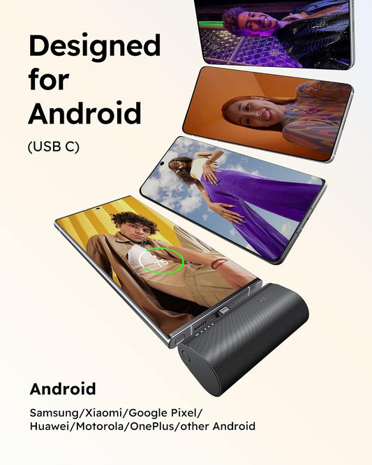 VEGER Mini Power Bank 5000mAh 20W PD | Cargador Portátil Ultracompacto